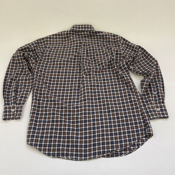 Peter‎ Millar Shirt Mens Large Button Up Performance Long Sleeve Plaid - Picture 5 of 10